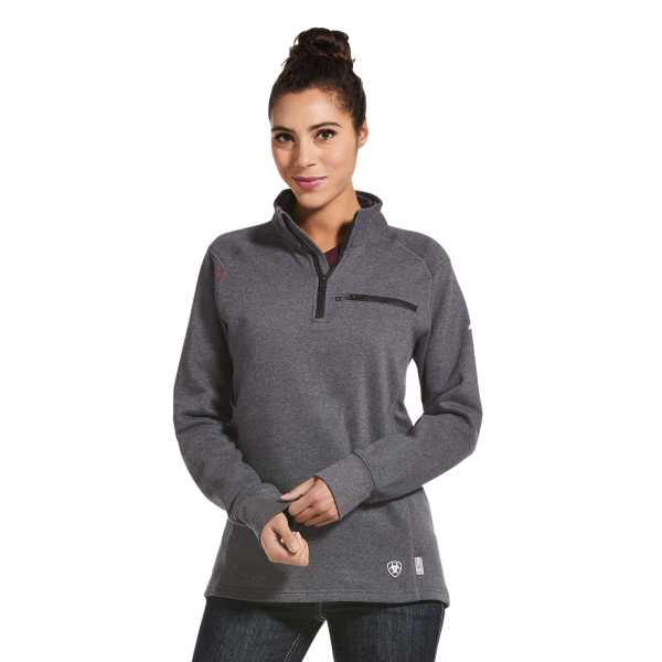 ARIAT WOMEN'S FR REV 1/4 ZIP SWEATSHIRT