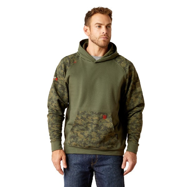 ARIAT FR DURASTRETCH PATRIOT HOODED SWEATSHIRT