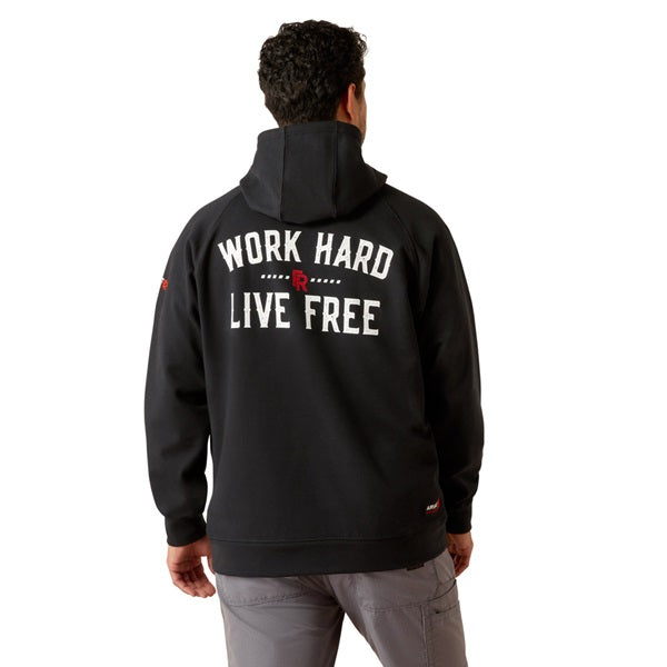 ARIAT FR DURASTRETCH WORK HARD LIVE FREE PULLOVER SWEATSHIRT